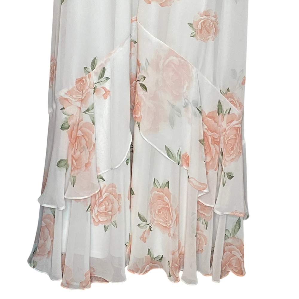 Lulus Womens Take You There Floral Maxi Dress L Wedding Guest Romantic Feminine - Picture 5 of 15